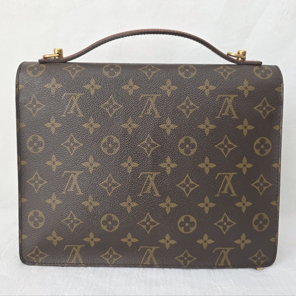 Auth Louis Vuitton Monogram Monceau 28 Crossbody Bag - Picture 2 of 11